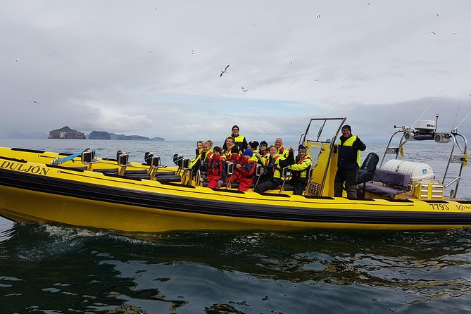 2 hour Round Trip in Vestmannaeyjar on a RIB Boat - Entering the sea caves and passing Elephant Rock