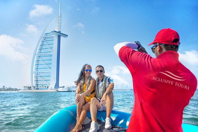 90 Minutes Speedboat Tour: Marina, Atlantis, Palm & Burj Al Arab - Burj Al Arab, Dubai’s best-known photo stop