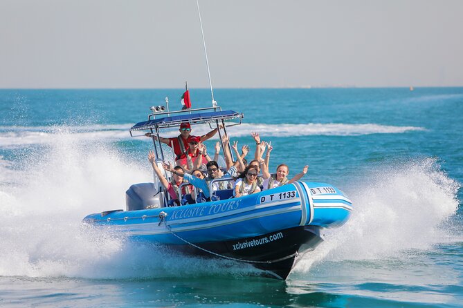 90 Minutes Speedboat Tour: Marina, Atlantis, Palm & Burj Al Arab - The speed, spray, and seating