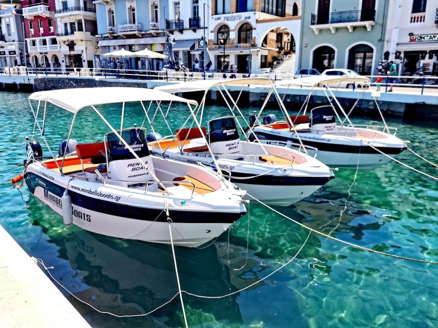 Agios Nikolaos: Motorboat or Speedboat Rental - Spinalonga from the Water