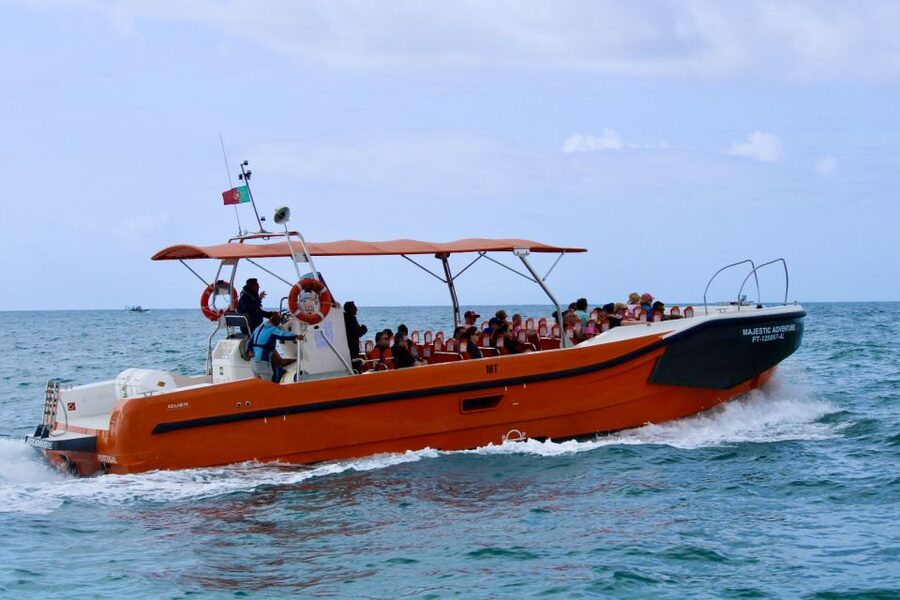 Algarve: Benagil Caves Open Speedboat Tour - Leaving Vilamoura from the watersports centre