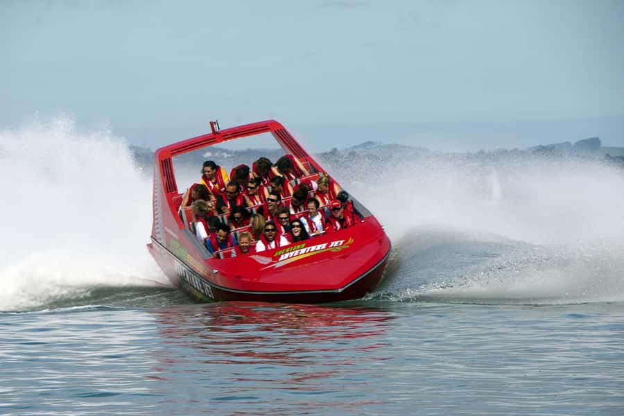Auckland: Waitemata Harbour Jet Boat Ride - Auckland Harbour Bridge from the water