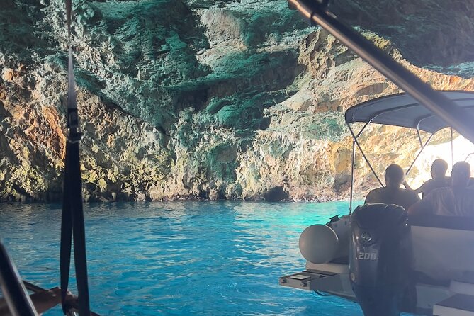 Azure Paradise Kotor Bay and Blue Cave Speedboat Tour - Entering the Blue Cave