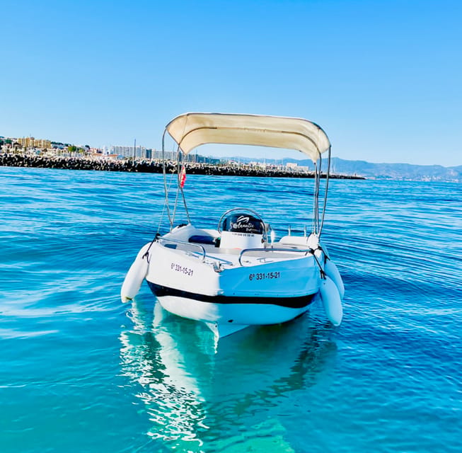 Benalmadena: 6-Seater Speedboat license-free Boat Rental - The sun deck, shade, and onboard comforts