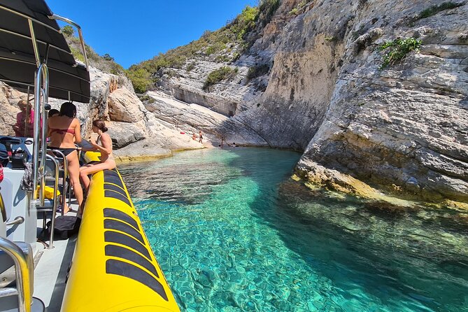 Blue cave & Hvar, 5 islands speed boat tour with unique boats from Split - Budikovac is the main swimming stop