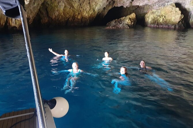 Blue Cave, Lady of Rocks , Perast and Mamula Speedboattour MW - Perast from the open water