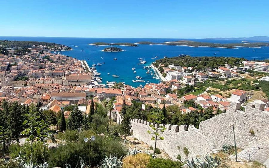 Blue Cave speedboat trip from Trogir - Hvar Town closes the sightseeing portion