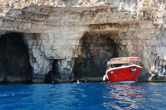 Blue Cave & Vis Island speedboat tour from Hvar - Stiniva Cove, cliffs, and a proper swim