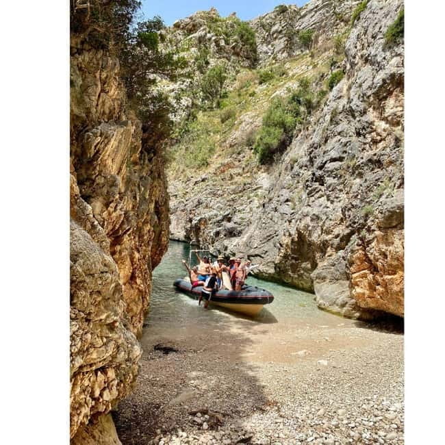 Blue Gem Cave Speedboat Tour Vlore - Two hours at Grama Bay
