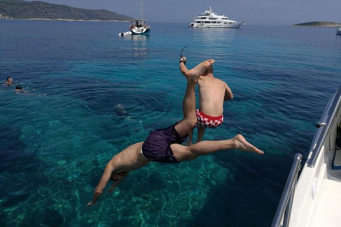 Blue Lagoon and Trogir town half day - private speed boat tour from Split - Two hours at Blue Lagoon and Krknjaši Bay