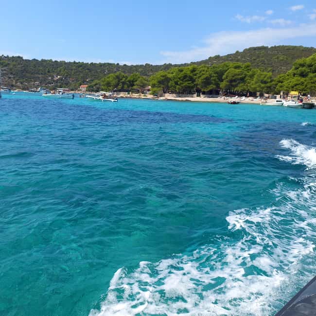 Blue lagoon with a speed boat water and towels included - What the $78 price really covers