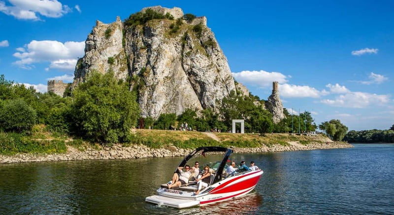 Bratislava by a Private Speedboat - Historic riverbanks and newer Bratislava