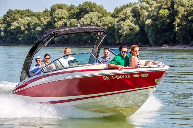Bratislava by speedboat 1 Hour - Leaving HUMA for the Bratislava Waterfront