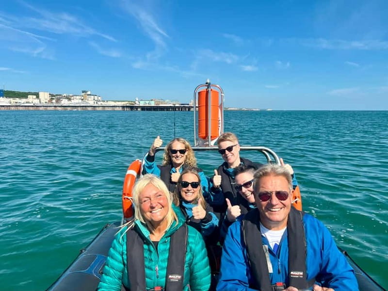 Brighton: Powerboat Ride - Brighton’s pier and skyline from the sea