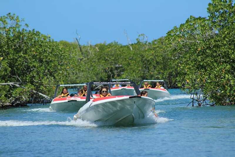 Cancun: Jungle Tour Adventure with Speedboat and Snorkeling. - The ride back to the marina