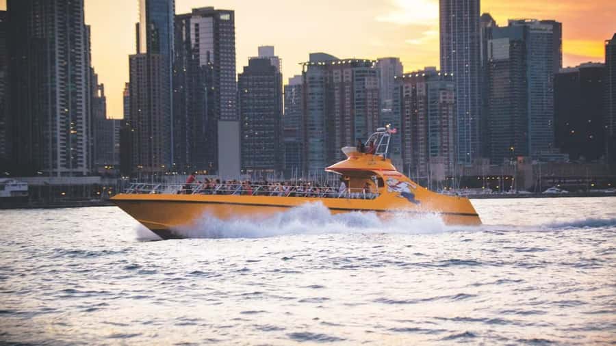 City Cruises Chicago: Seadog Speedboat Lake Firework Cruise - The Seadog turns a skyline view into a ride