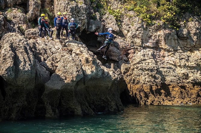 Coasteering and Speedboat, Arrábida Setúbal, Sesimbra near Lisbon - Lapa de Santa Margarida and the cave passages