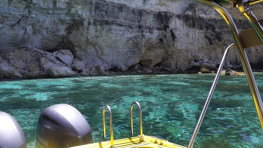 Comino:Crystal & Blue Lagoon,Caves, Private Speedboat Malta - Blue Lagoon: beautiful, busy, and worth seeing from the water