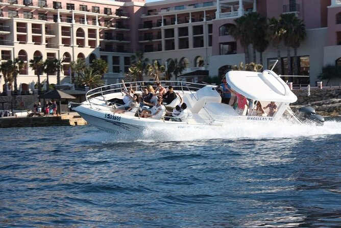 Comino, The Blue Lagoon & Caves Powerboat from St Julian's - St Paul’s Islands and the open-water ride