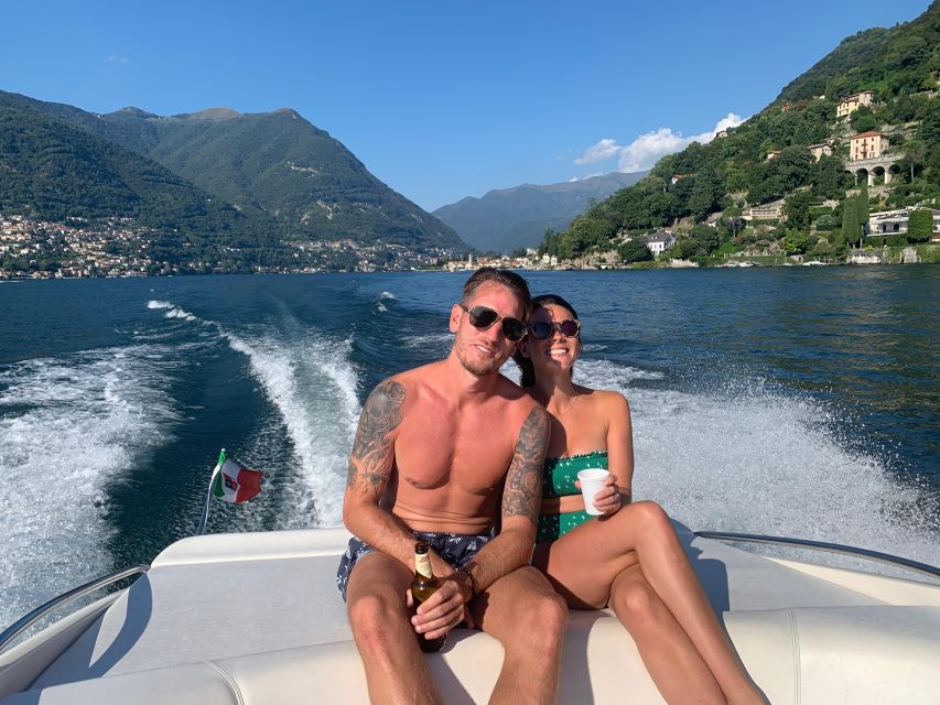 Como: Lake Como Private Modern Speedboat Tour with Prosecco - The return route through Torno and the eastern shore