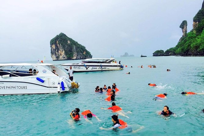Day Tour from Phuket to 4 Islands in Krabi by Ferry & Speedboat - Koh Poda gives you the longest beach time