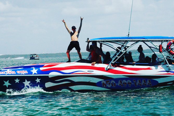 Dolphin-Watching Speedboat Cruise in Destin Harbor - The speedboat ride is half the attraction