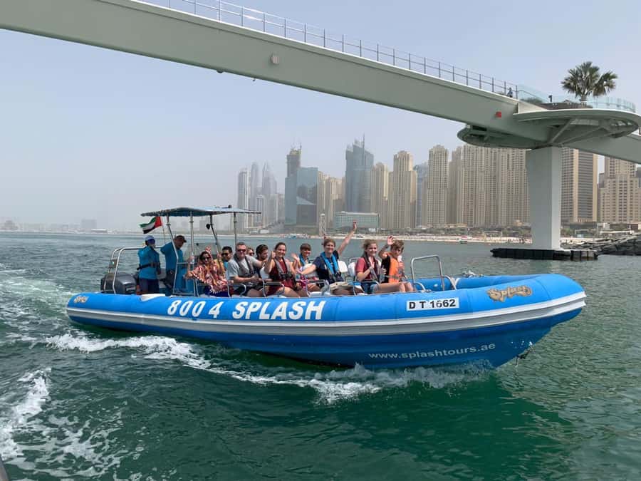 Dubai Marina : 1.5-Hour Atlantis Sightseeing Speedboat Tour - The Burj Al Arab photo stop