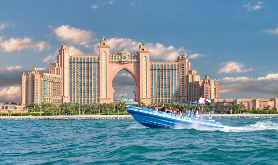 Dubai Marina : 1.5-Hour Atlantis Sightseeing Speedboat Tour - The return ride and the fun factor