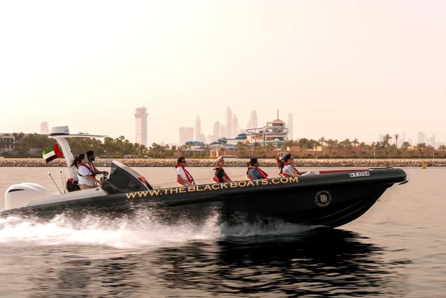 Dubai Marina: 1-Hour Luxury Sightseeing Speedboat Tour - Ain Dubai and the Bluewaters view