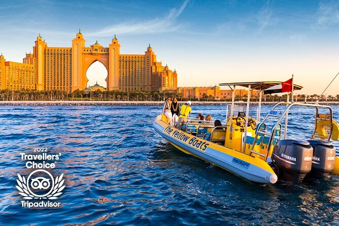 Dubai Marina Guided Sightseeing High-Speed Boat Tour - Palm Jumeirah from the water