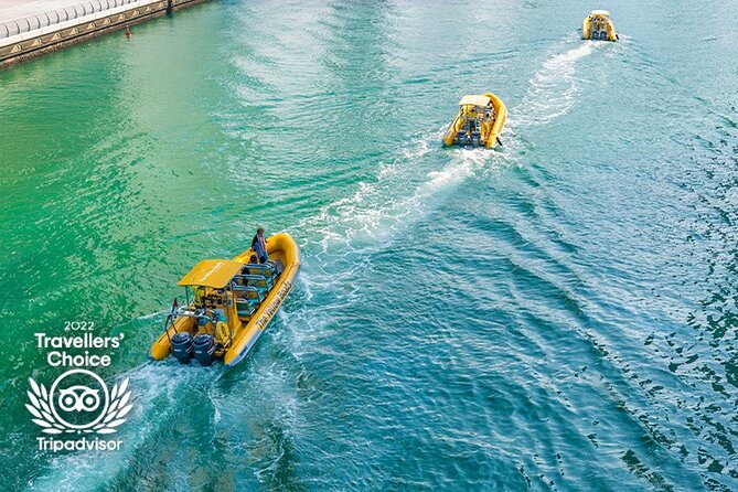 Dubai Marina Guided Sightseeing High-Speed Boat Tour - Atlantis The Palm photo stop