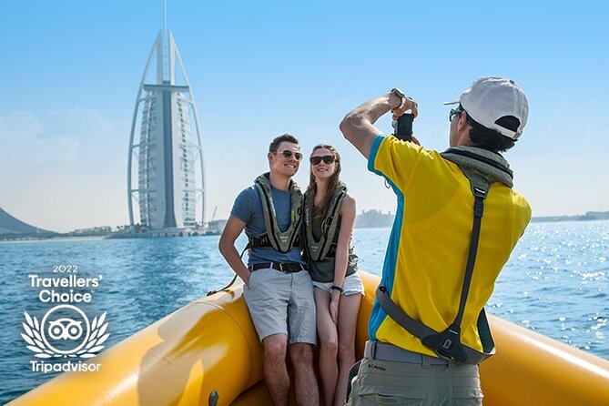 Dubai Marina Guided Sightseeing High-Speed Boat Tour - Leaving Dubai Marina at full speed