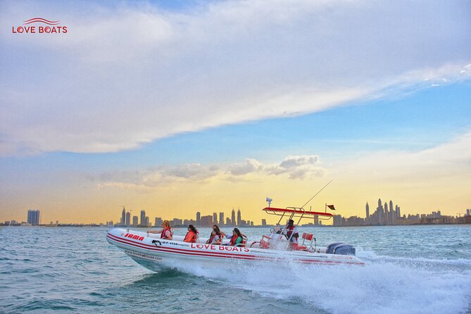 Dubai Speedboat Tour: JBR Skyline, Atlantis, Burj AlArab Optional - Burj Al Arab from the sea