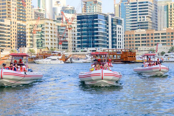 Dubai Speedboat Tour: JBR Skyline, Atlantis, Burj AlArab Optional - One hour or 90 minutes: which option fits?