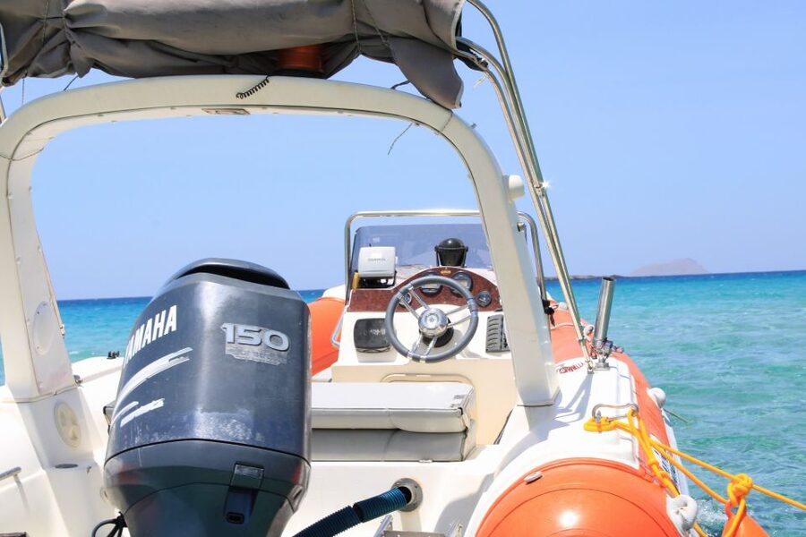 Falasarna: Balos Beach & Gramvousa Island Private RIB Cruise - The 30-minute ride from Falassarna