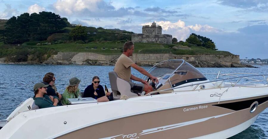 Falmouth Bay, Cornwall: Private Skippered Speed Boat Trip - A private boat gives Falmouth Bay a new shape