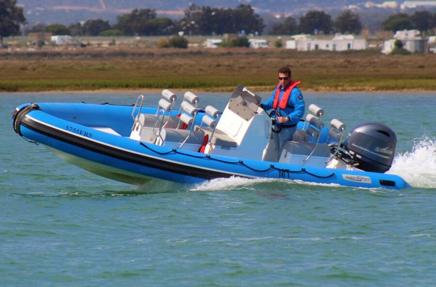 Faro: Speed Boat Tour - The speedboat ride through Ria Formosa