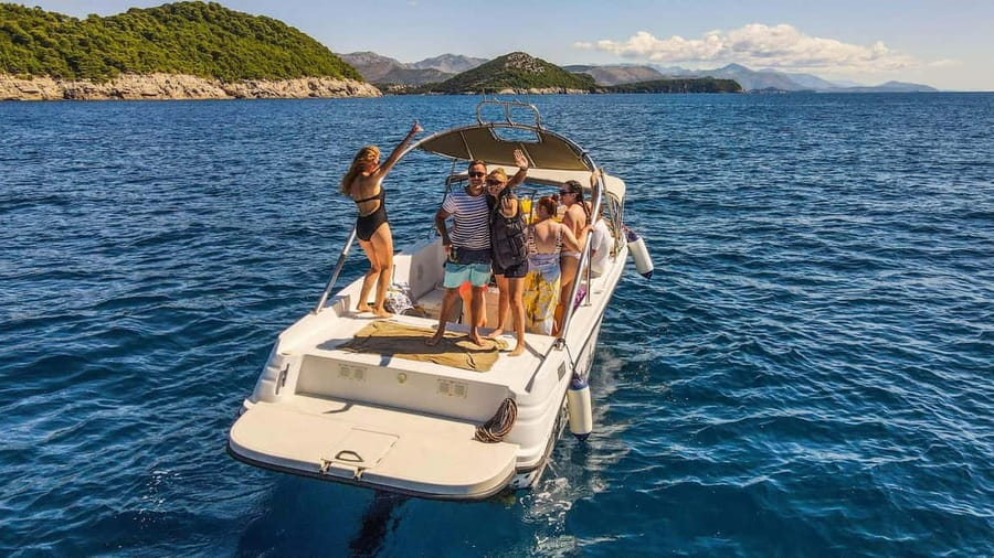 From Dubrovnik: Elaphiti Islands & Blue Cave Speedboat Tour - Leaving Dubrovnik from the Old City port