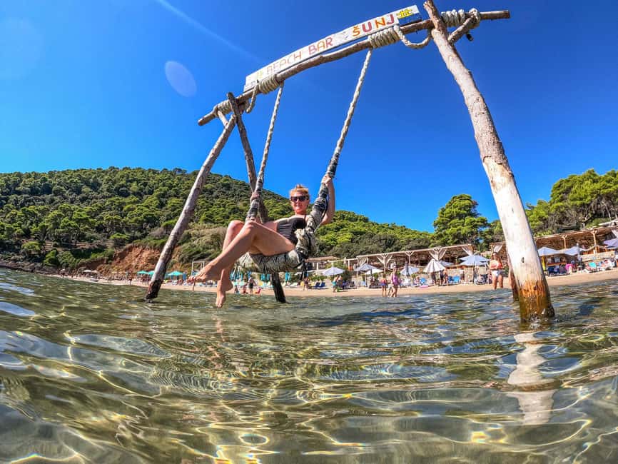 From Dubrovnik: Elaphiti Islands & Blue Cave Speedboat Tour - Sunj Beach on Lopud