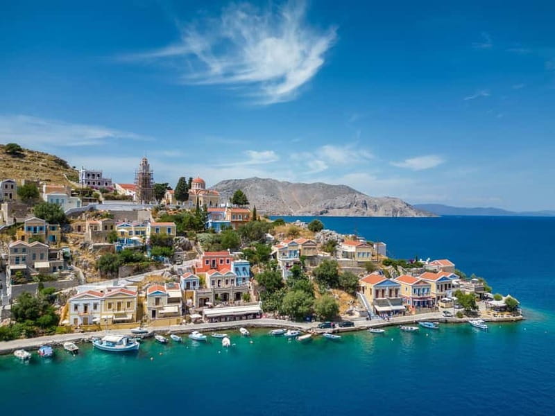 From Faliraki: High Speed Boat to Symi and St. George’s Bay - Boarding from four Faliraki beach stops
