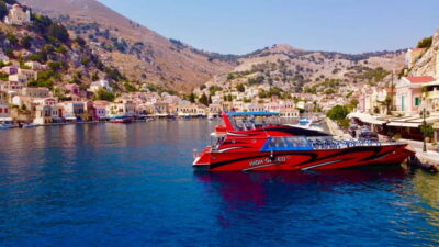 From Faliraki: High Speed Boat to Symi and St. George’s Bay