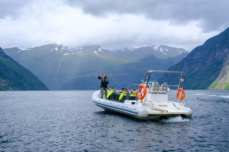 From Hellesylt: Experience Fjordsafari Geirangerfjord on RIB - What the one-hour schedule really feels like