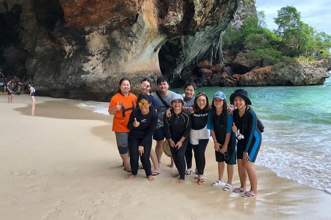 From Krabi - 4 Islands Speedboat Tour with Lunch & Snorkelling - Phra Nang Cave Beach adds a different side of Krabi
