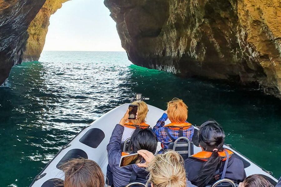 From Lagos: Benagil Caves Speedboat Adventure - Smaller grottos and pirate hideouts