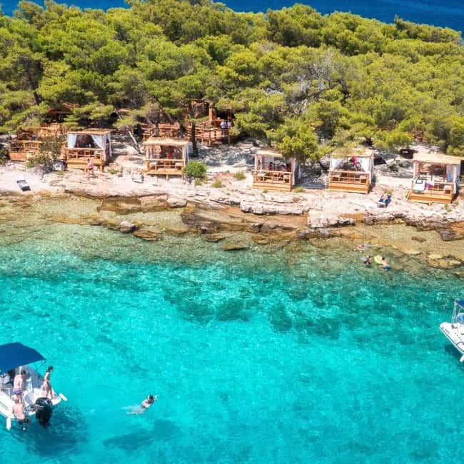 From Makarska:Hvar and Brač Island : Day Tour with speedboat - The small Blue Cave near Hvar
