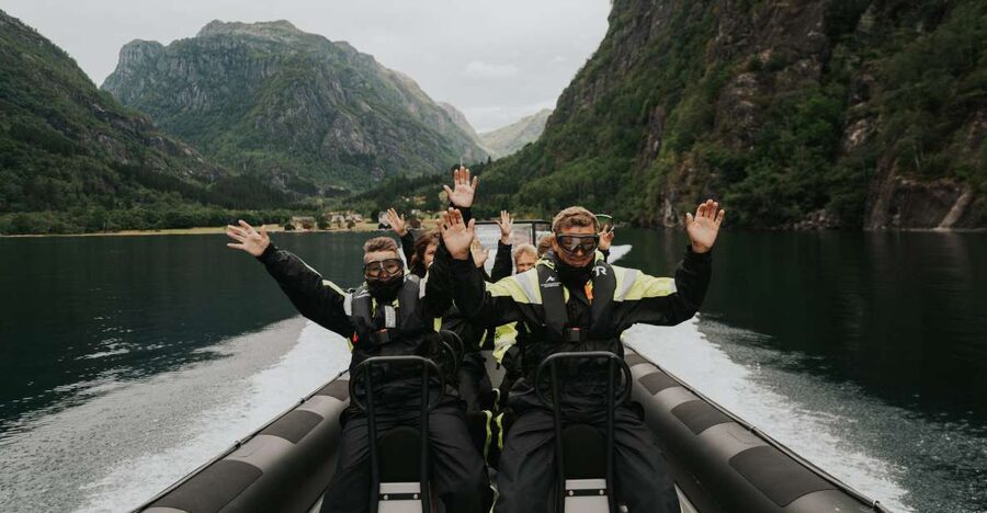 From Norheimsund: Hardangerfjord & Fyksesund RIB Fjord Tour - What the safety gear means on an open RIB