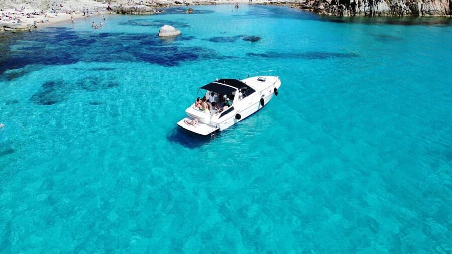 From Palau: Speedboat tour in La Maddalena Archipelago - What a small speedboat changes