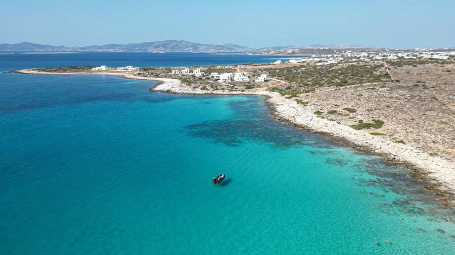 From Paros: Rent a RIB Boat Triton with Optional Skipper - Setting out from Aliki on the Triton