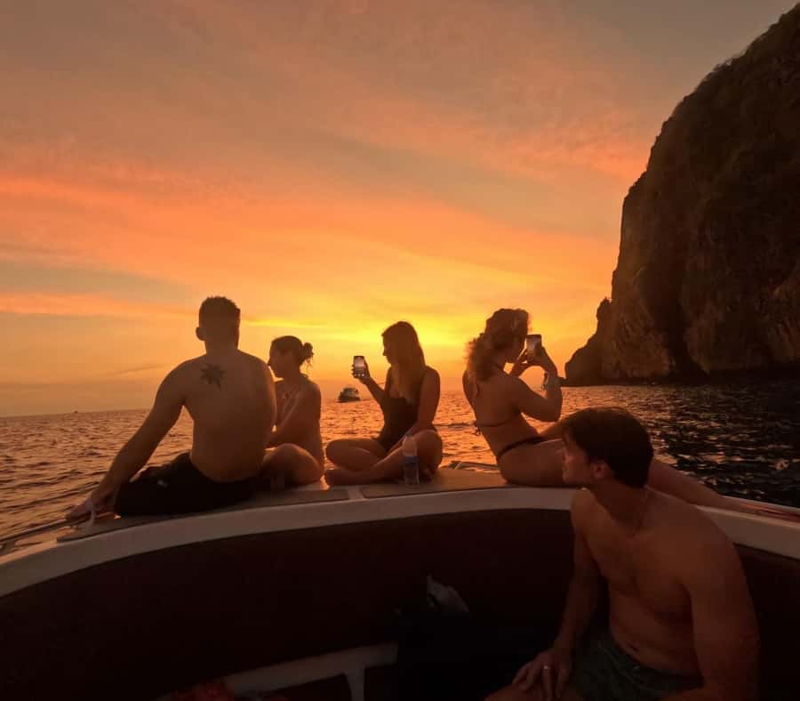 From Phi Phi Island: Maya Bay Sunset & Plankton by Speedboat - Meeting at Tonsai Pier and settling into the boat