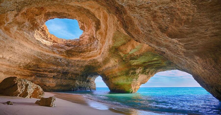 From Portimão: Benagil Caves Guided Speedboat Tour - Carvoeiro and the first cave views